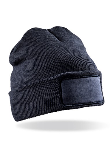 R-RC927X-Recycled Double Knit Printers Beanie